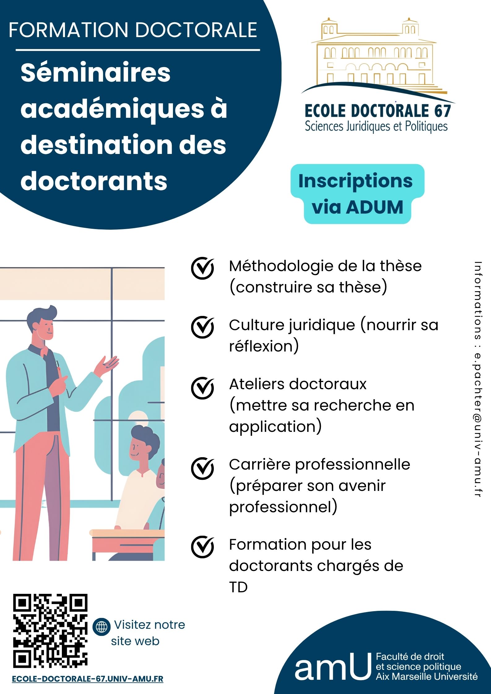 affiche presentation des formations doctorales